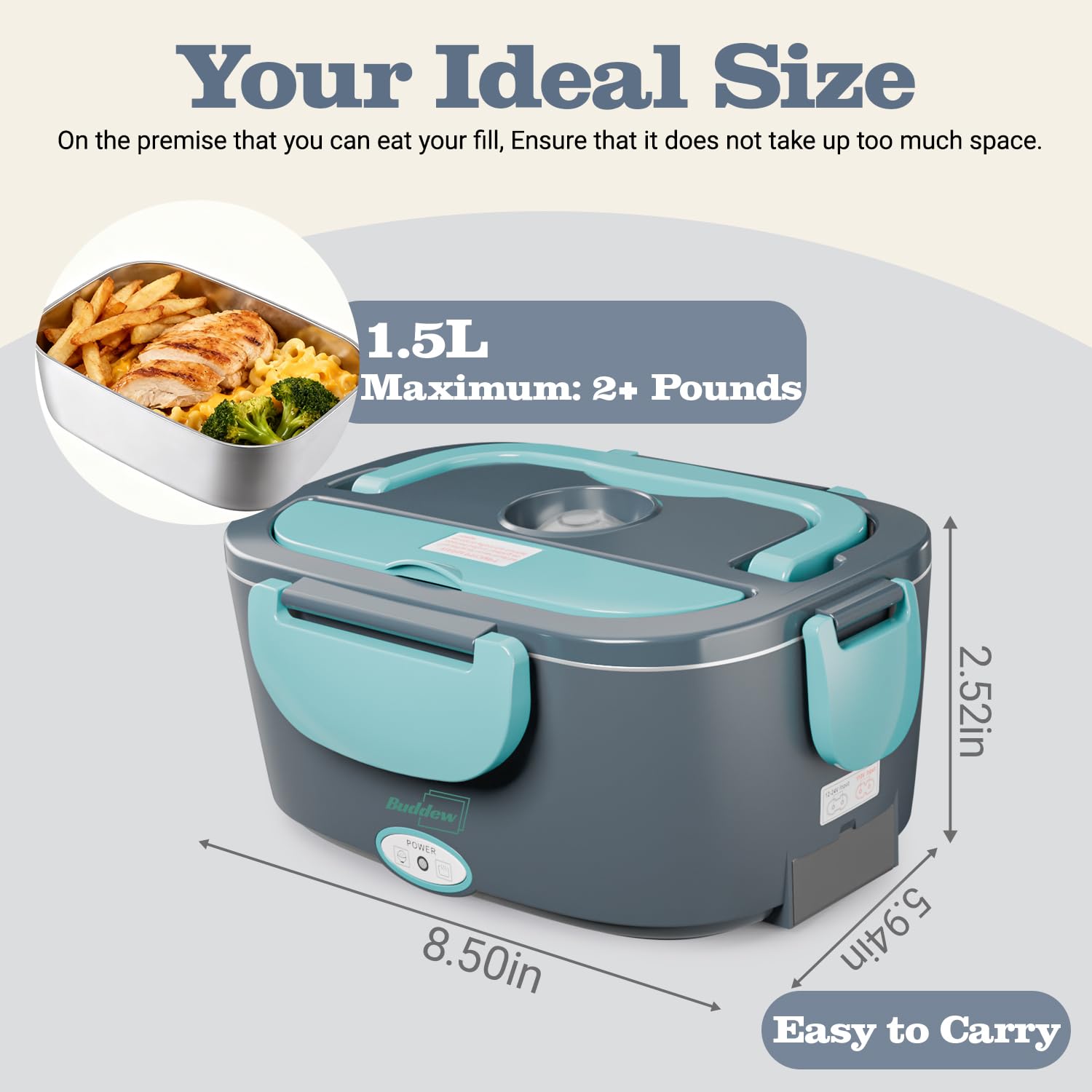 Buddew inner-plate assembly highlights durable heating module for longer use.