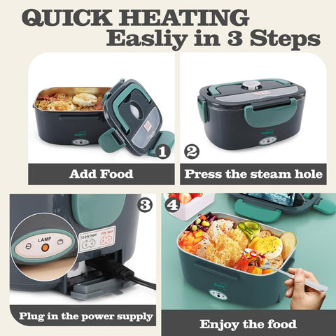 Buddew portable setup used for on-the-go meals and quick heating