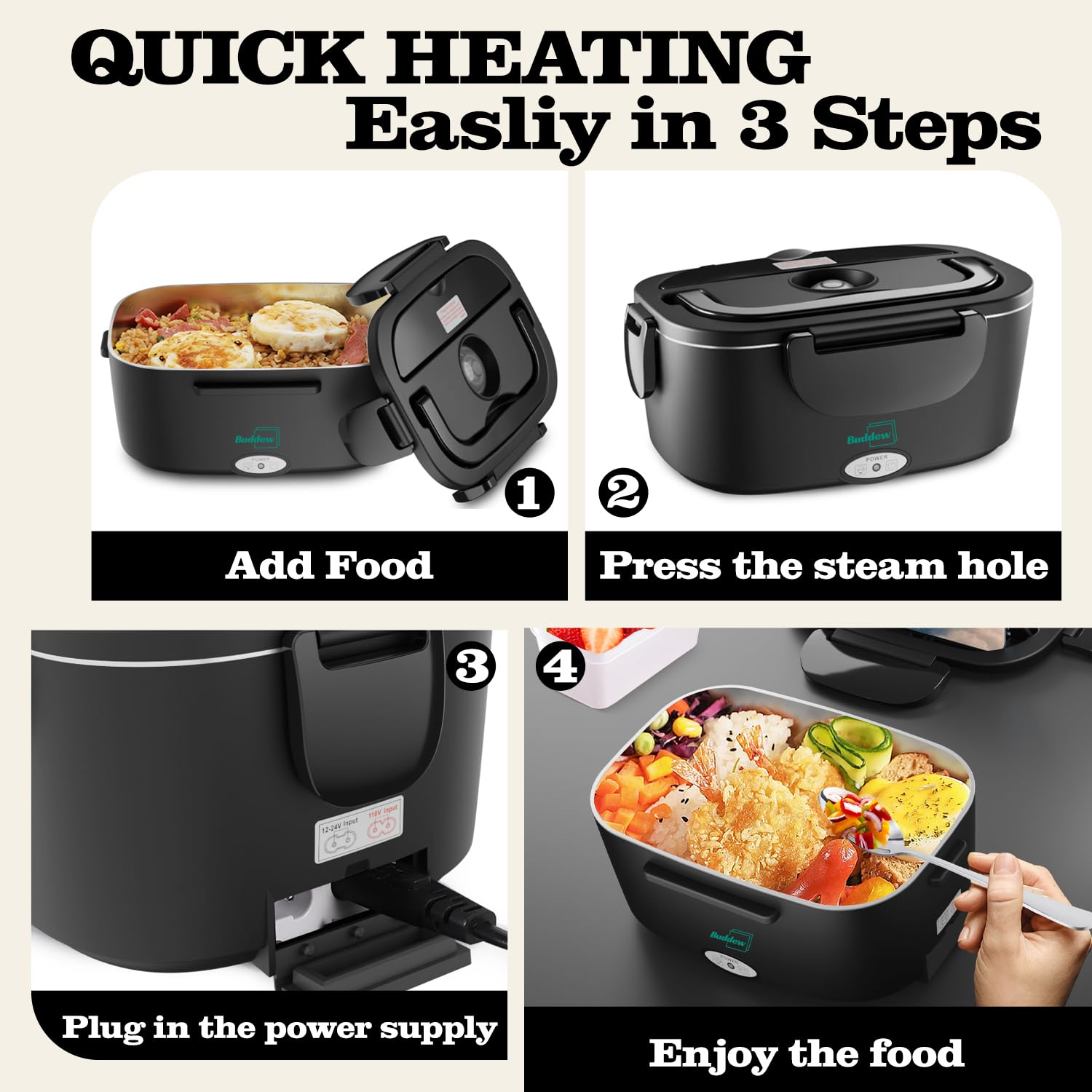 Buddew upgraded heating plate extending product life and reliability