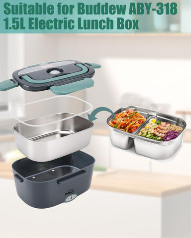 Buddew sealed silicone cover preserves freshness for meal prep.