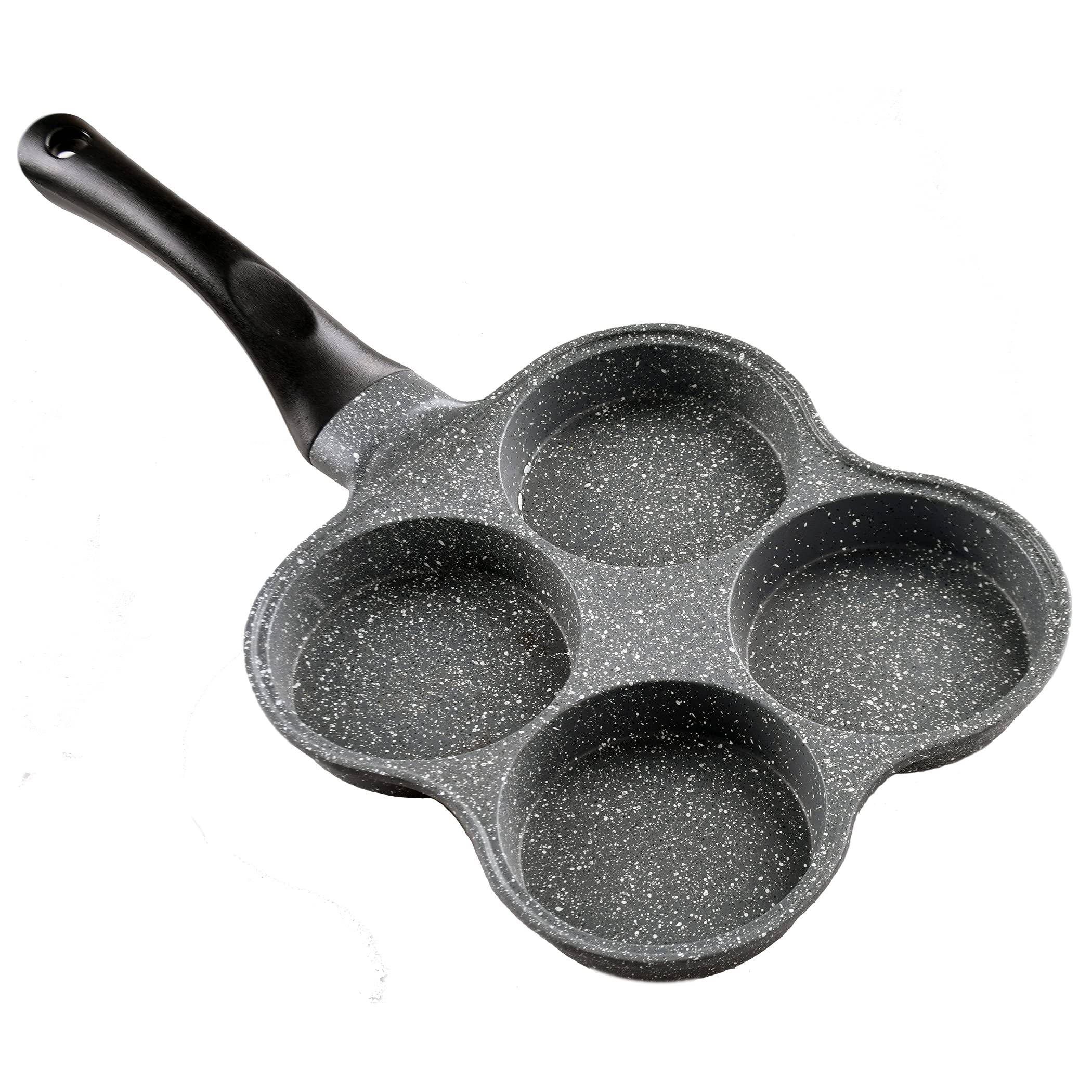 Buecmue Rustless Egg Frying Pan 4-Cup ready for breakfast prep