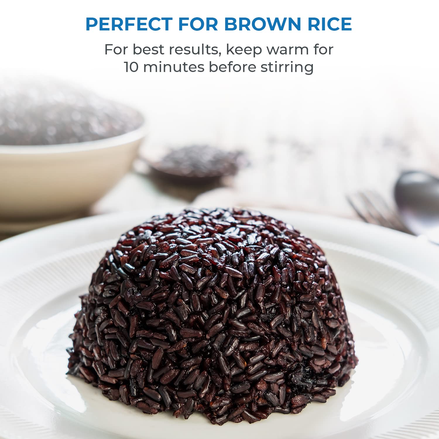 Buffalo Classic keep-warm feature keeps rice ready for serving