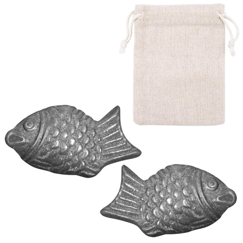 Buhobha Iron Fish in a saucepan releasing iron into soup for daily nutrition