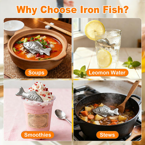 Buhobha Iron Fish hanging on kitchen rope for easy storage