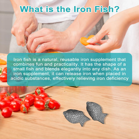 Buhobha Iron Fish submerged in water providing safe, flavor-neutral iron enrichment