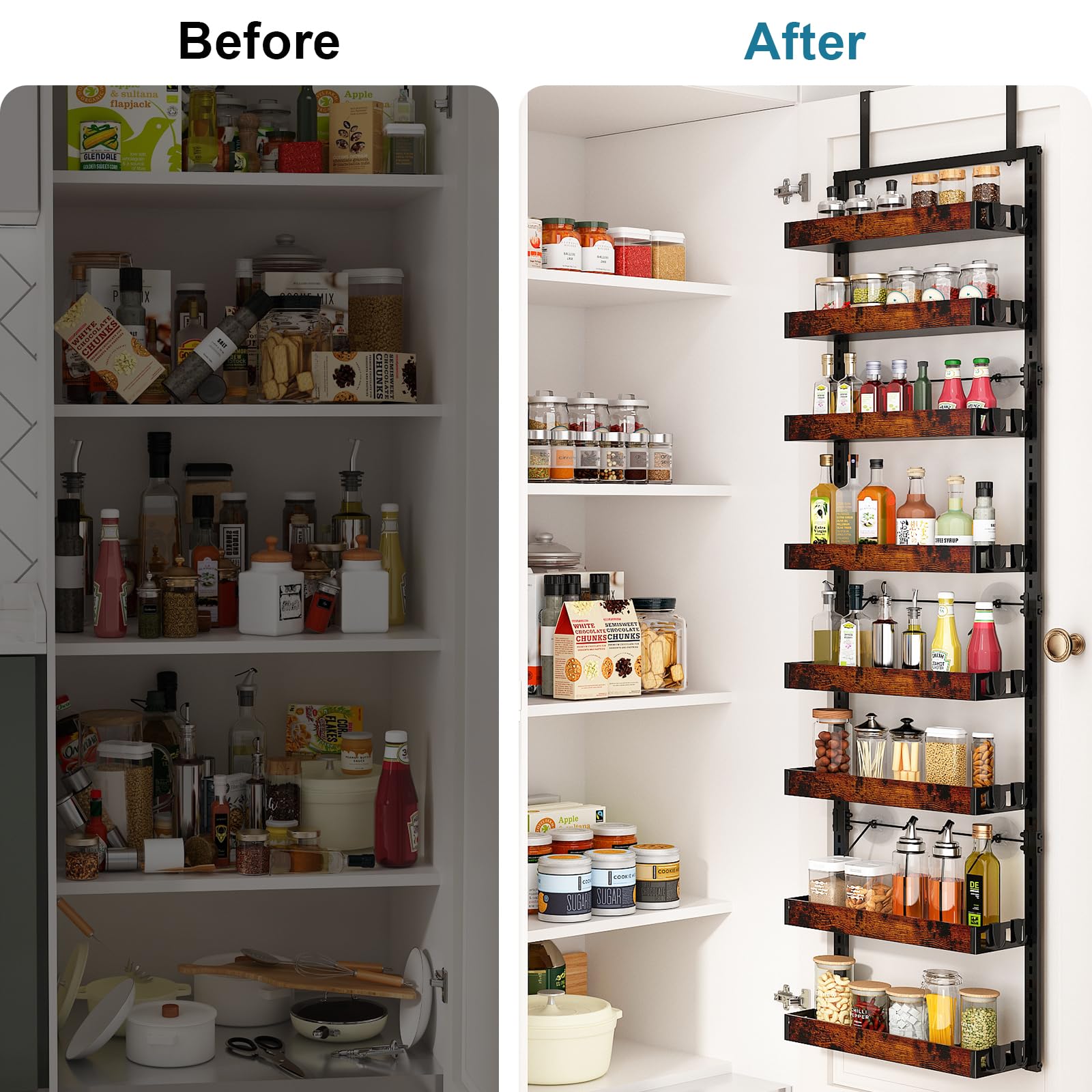 Bukfen heavy-duty metal hanging rack delivers durable kitchen storage