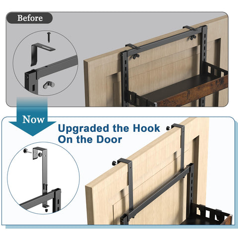 Bukfen heavy-duty metal rack provides robust hang-on storage with durable load capacity.