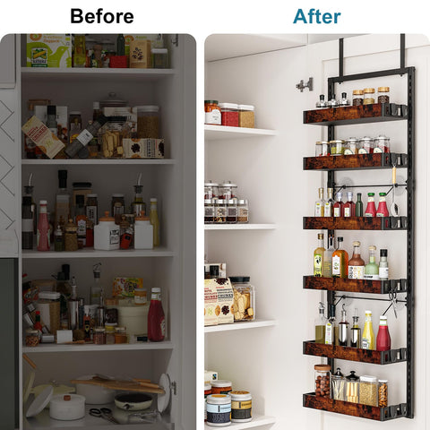 Bukfen large-capacity kitchen organizer helps declutter countertops and drawers.