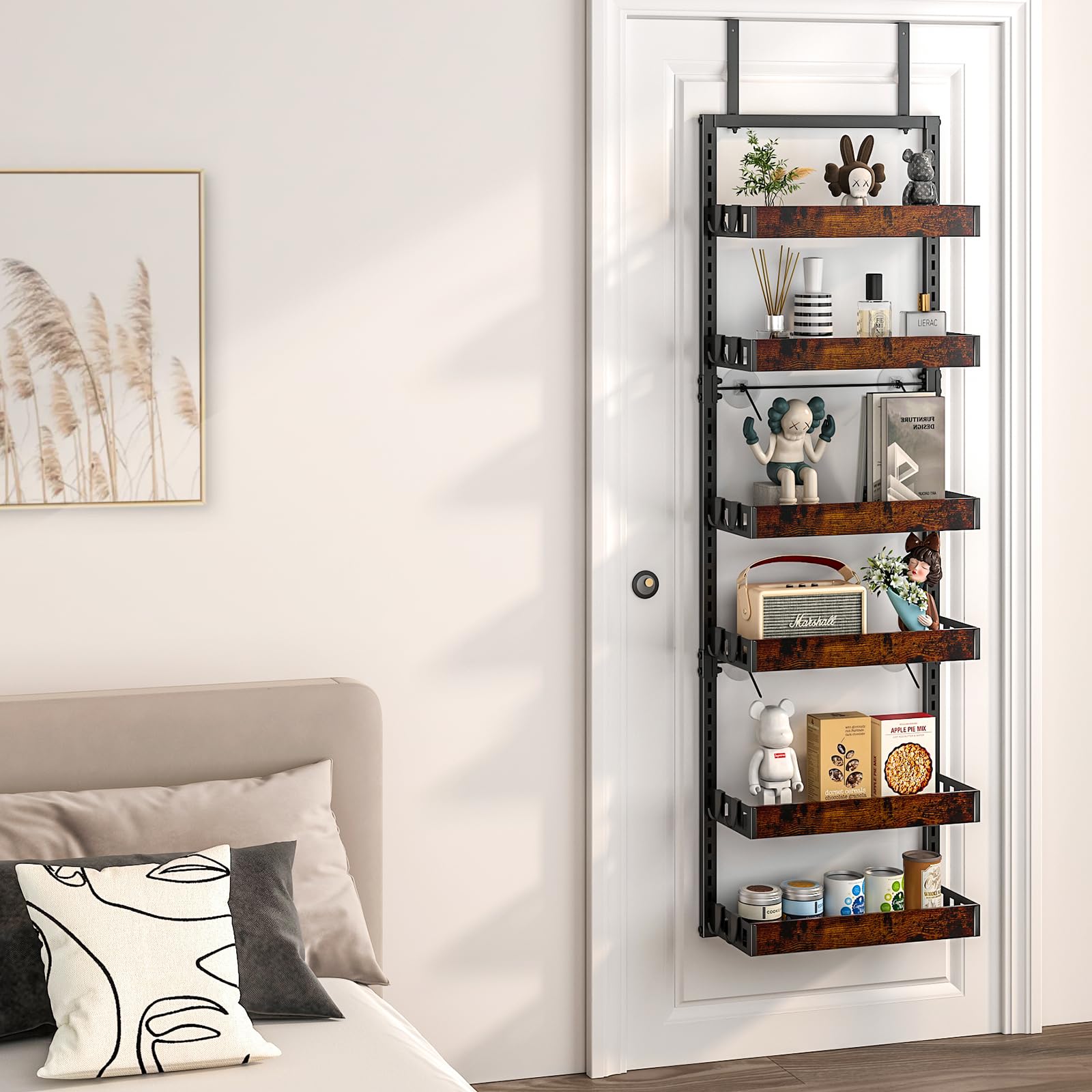 Bukfen detachable baskets simplify rearranging for different items or room layouts.