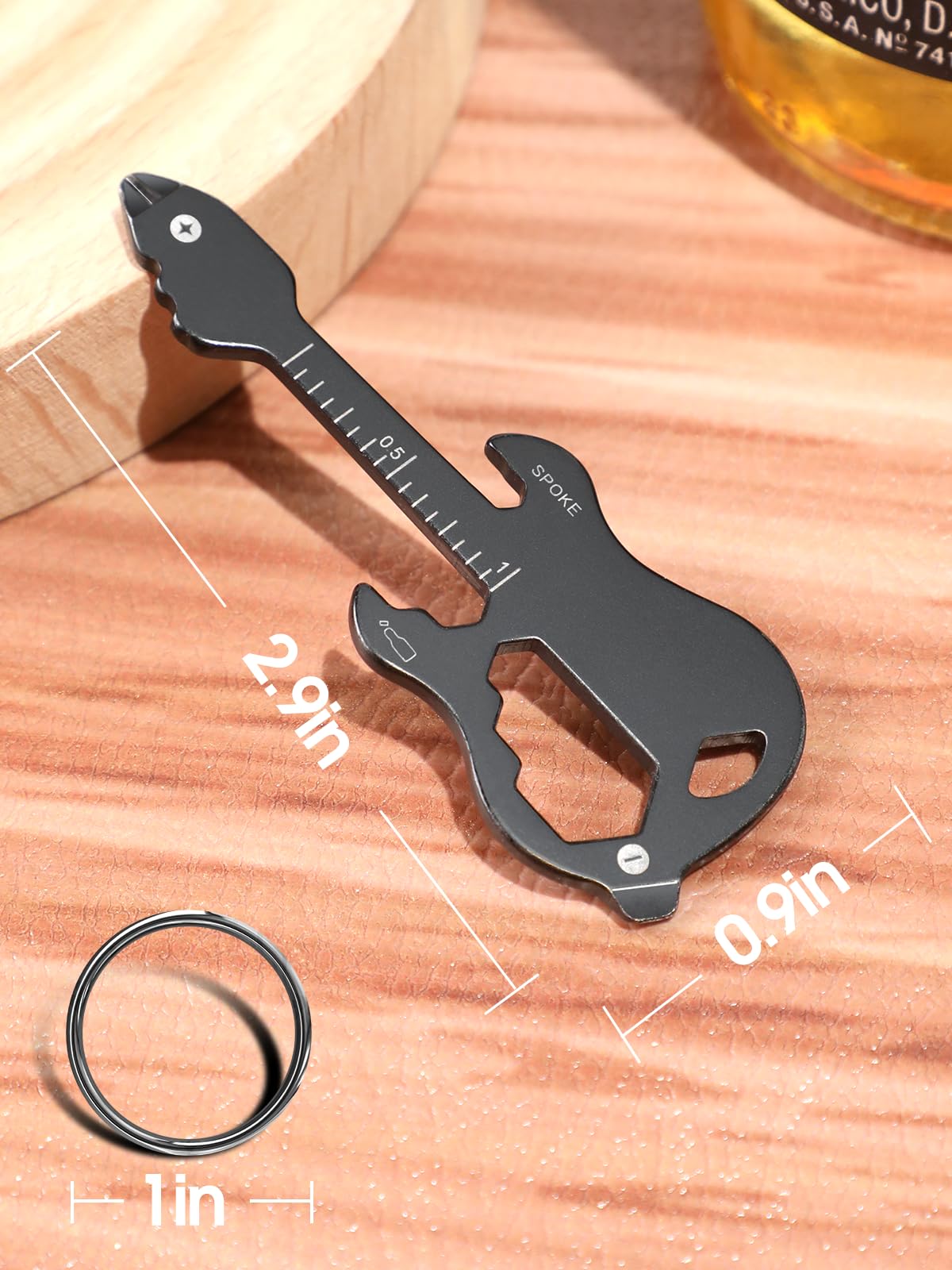 Buleens guitar-multitool bicycle spoke key on a bike frame.