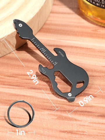 Buleens guitar-multitool bicycle spoke key on a bike frame.