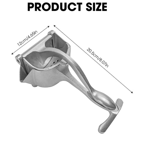 BuleVina Bar Juicer ergonomic handle for easier hand pressing.