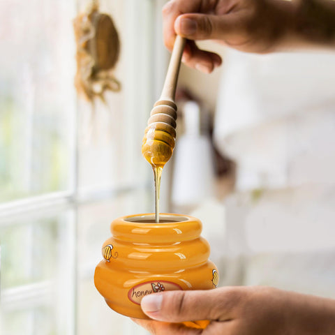 Honey drizzle on bruschetta for a savory-sweet bite.