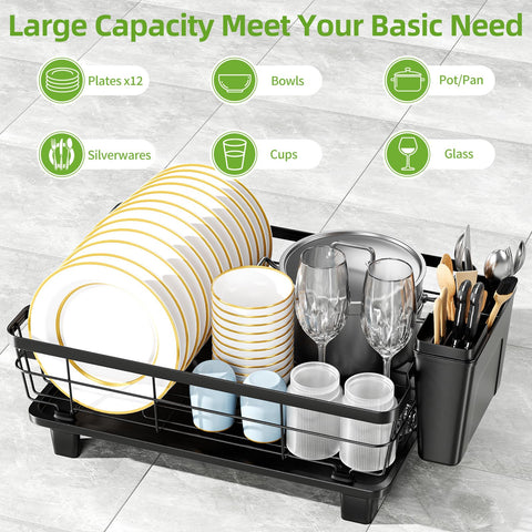BULIJUJU rack’s four silicone legs prevent slipping on countertops.