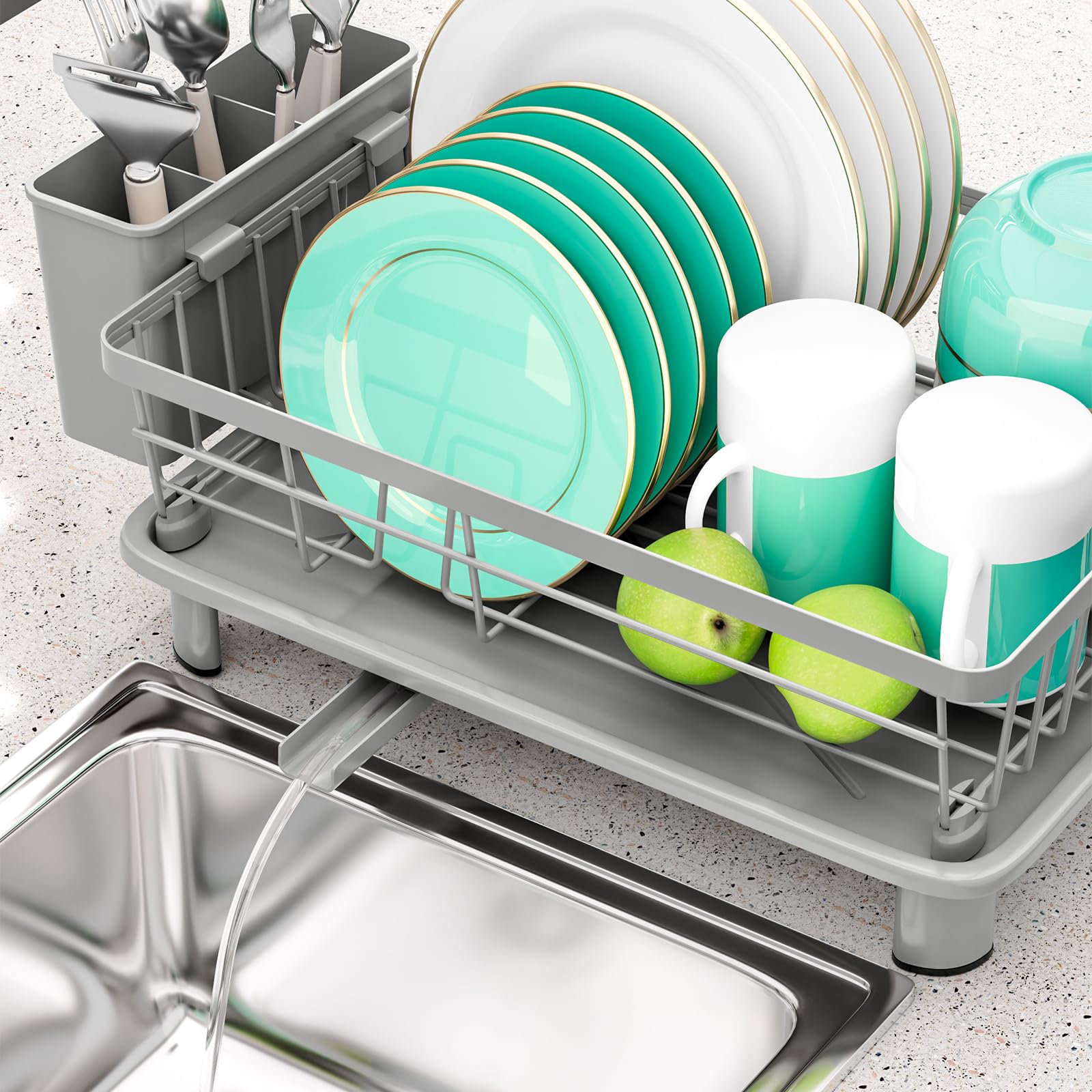 BULIJUJU cutlery holder keeps spoons and forks organized within easy reach.