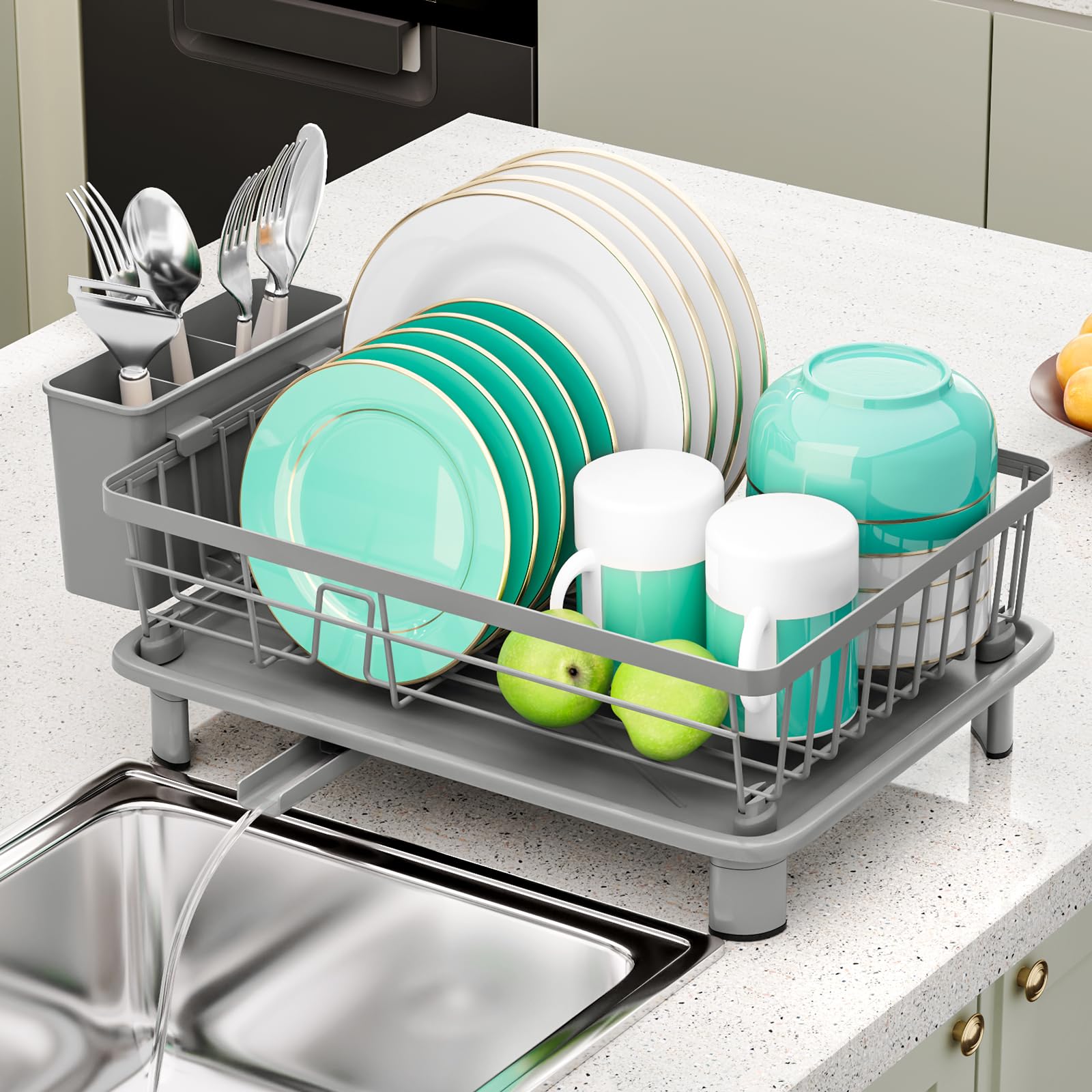 BULIJUJU non-slip silicone feet prevent slipping on wet or dry countertops.