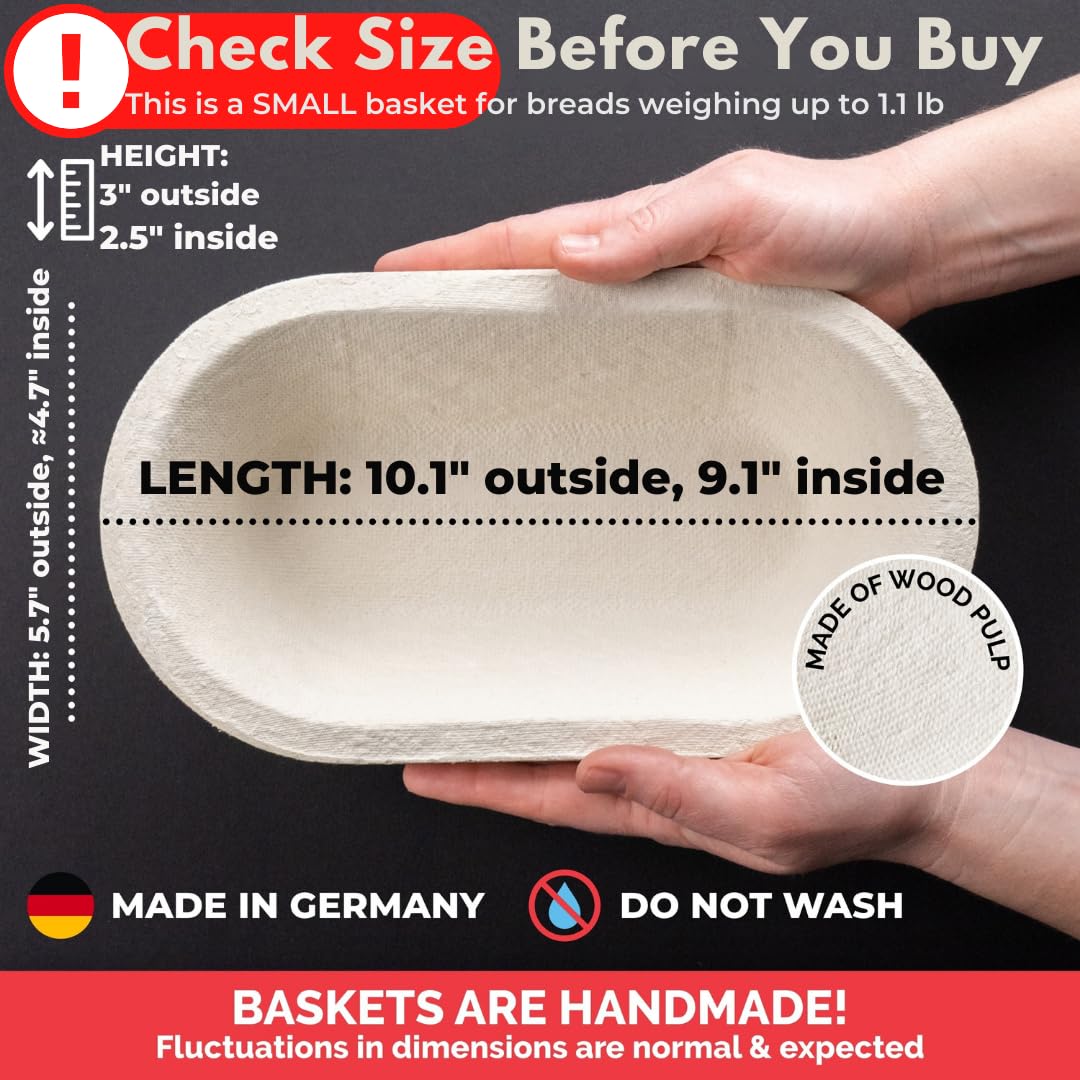 Bulka banneton thick walls stabilize temperature during proofing