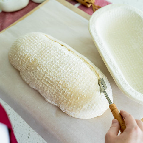 Bulka even-crust banneton helps form bakery-like crust on loaves