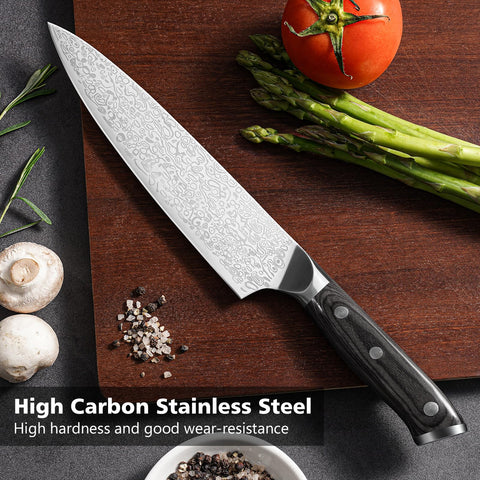 BULOFE ergonomic wooden handle for comfortable, secure grip.