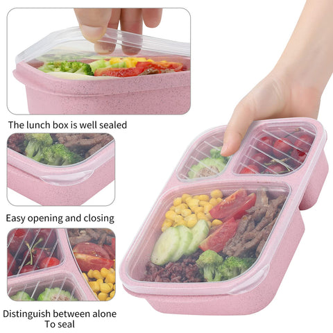 Buluker 4-pack Bento lightweight material close-up highlights portability.
