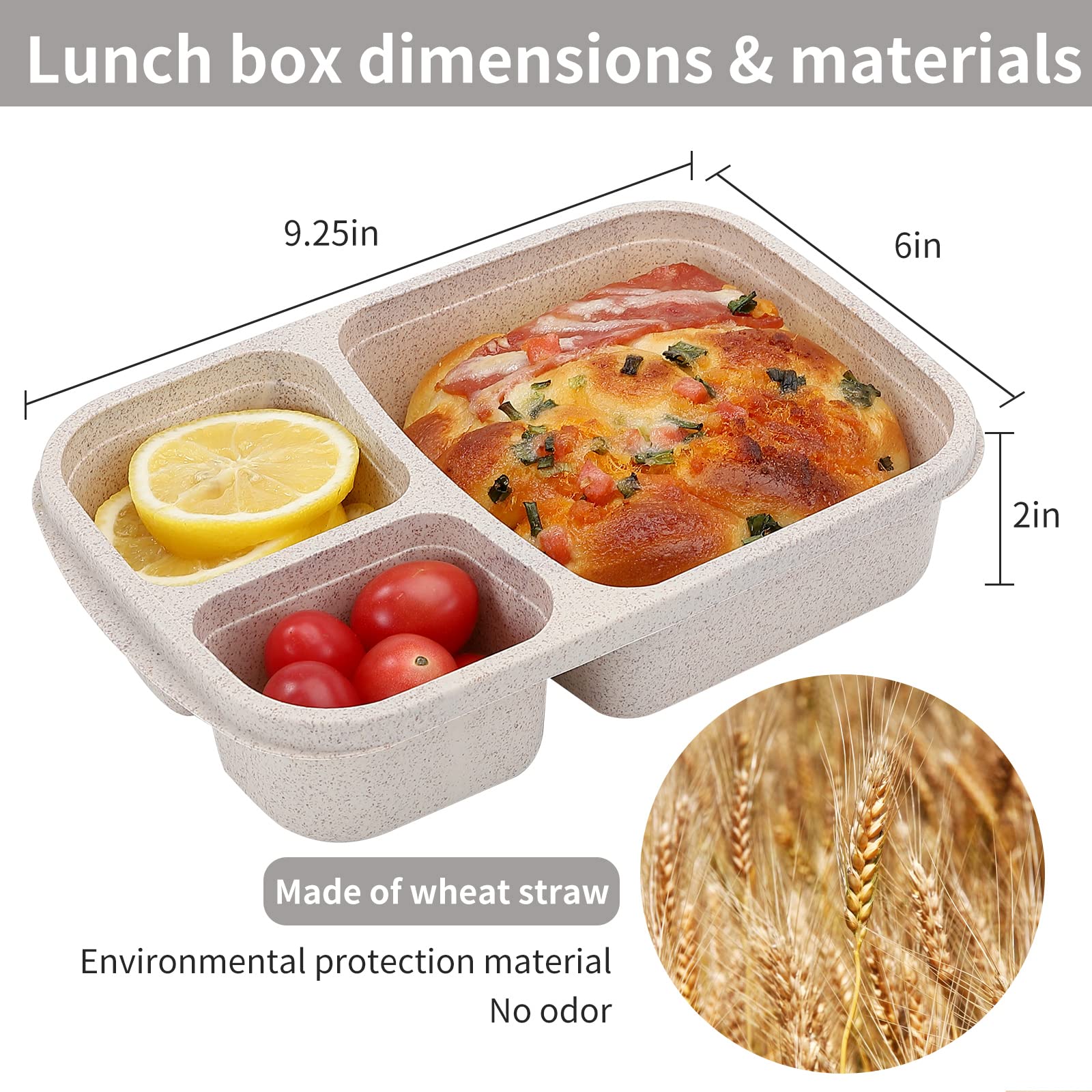 Buluker 4-pack Bento stackable design side view supports space-saving organization.