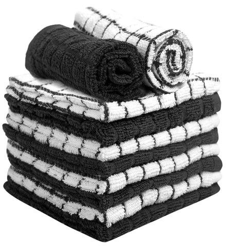 Bumble Towels 12x12 inch towels fit standard dish racks and pans.