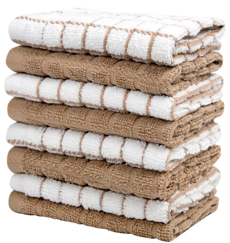 Bumble 12x12 kitchen towels ideal for drying dishes or wiping counters.