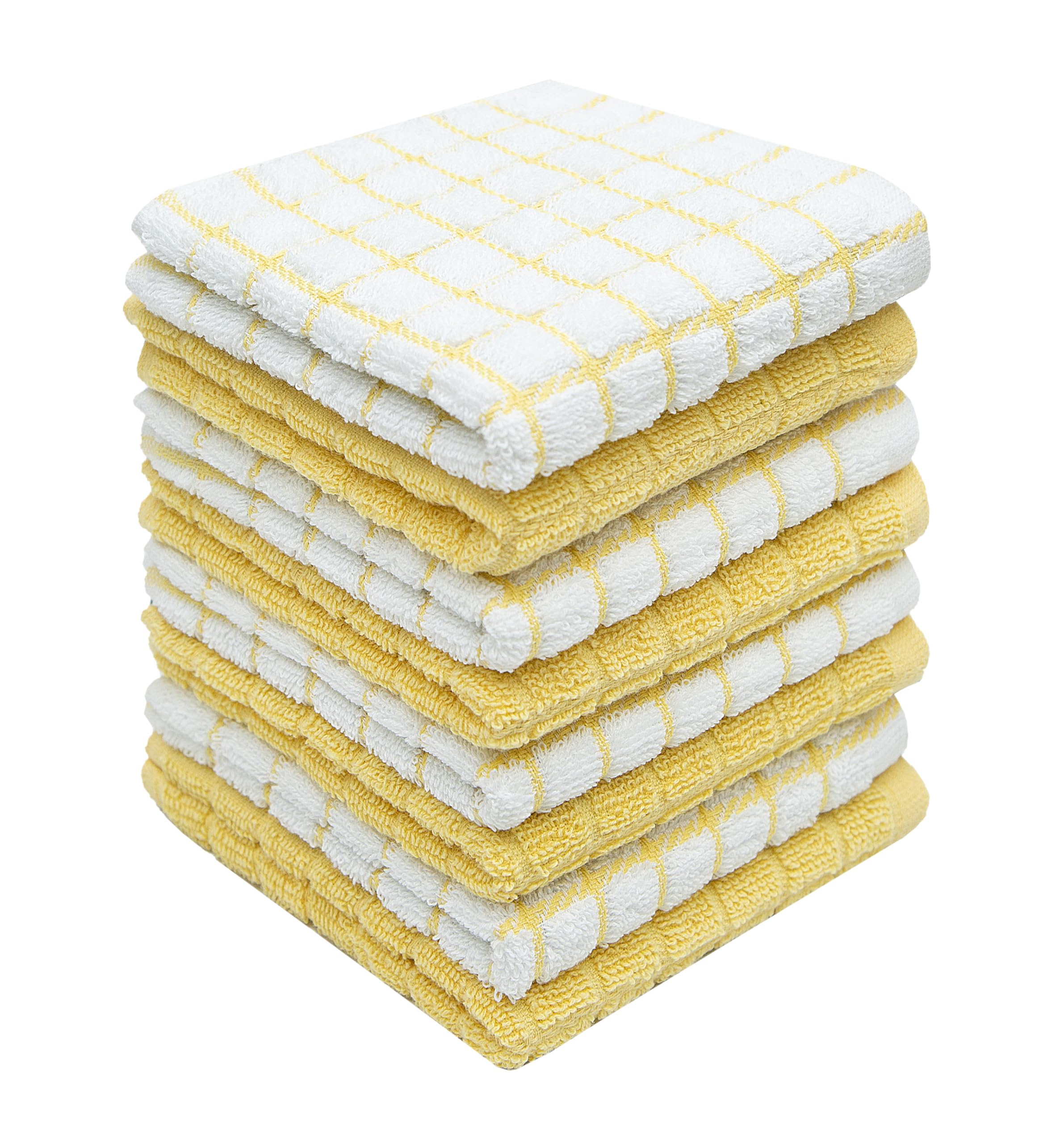 Bumble Towels dish towels yellow close-up texture for quick drying and soft absorption.