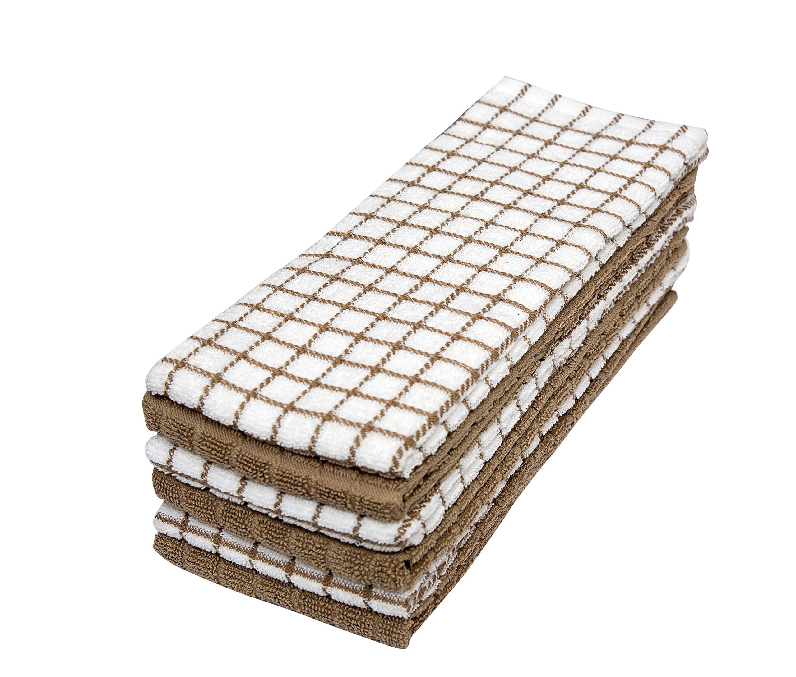 Bumble Kitchen Towels tan-380gsm-absorbent demonstrate fast spill absorption.