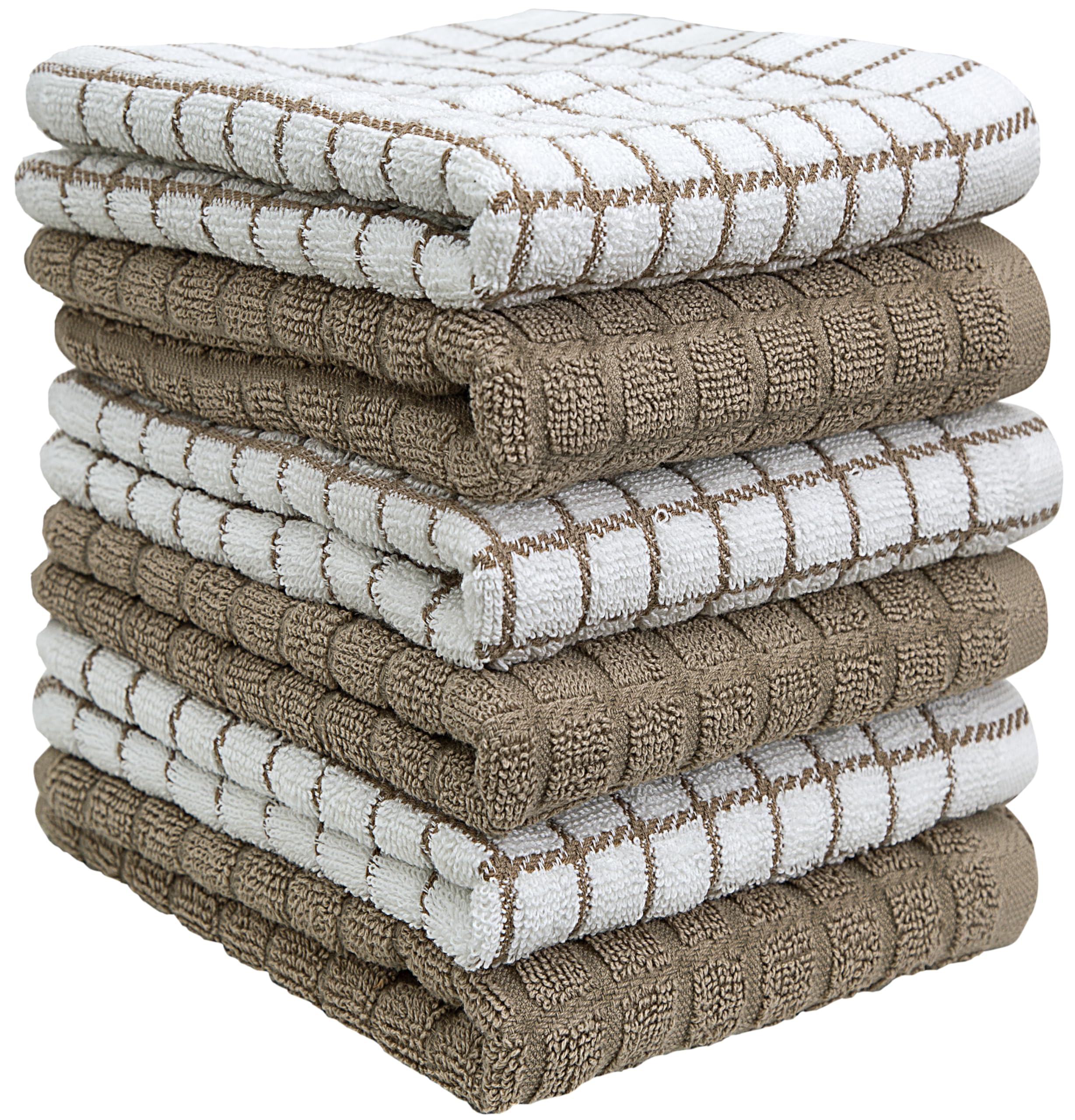 Bumble Kitchen Towels tan-wash-dry-reuse prove durable wash after wash.