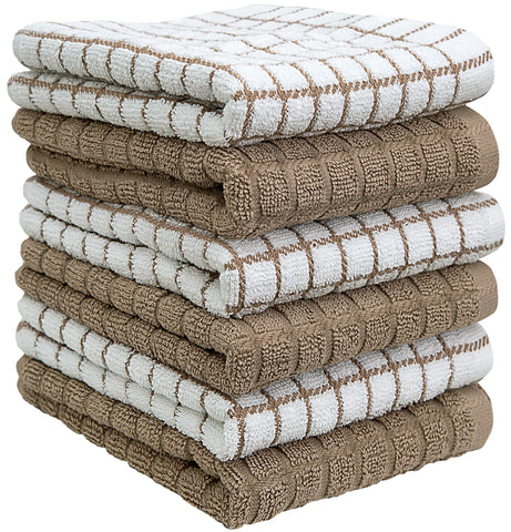 Bumble Kitchen Towels tan-wash-dry-reuse prove durable wash after wash.