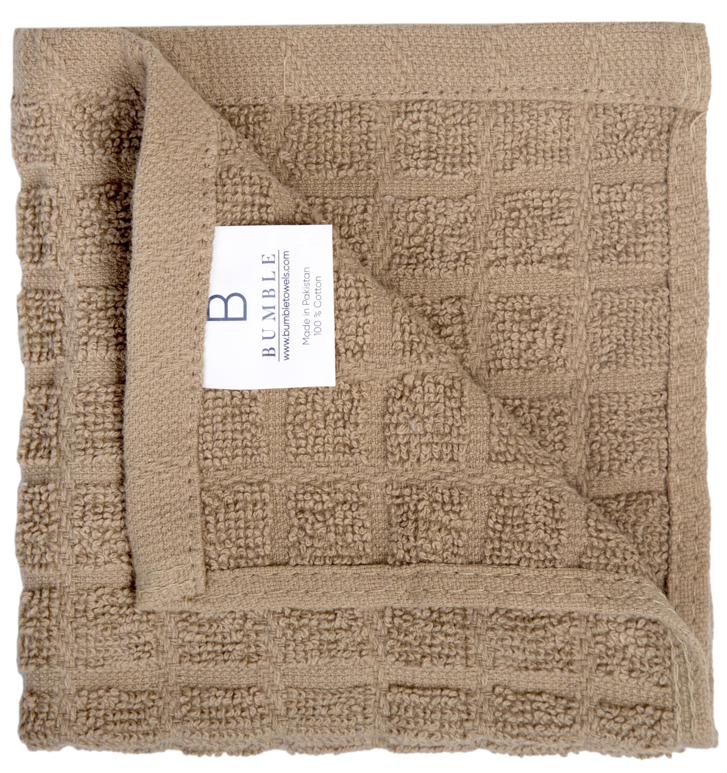 Bumble tote bag included with towels for gifting and travel.