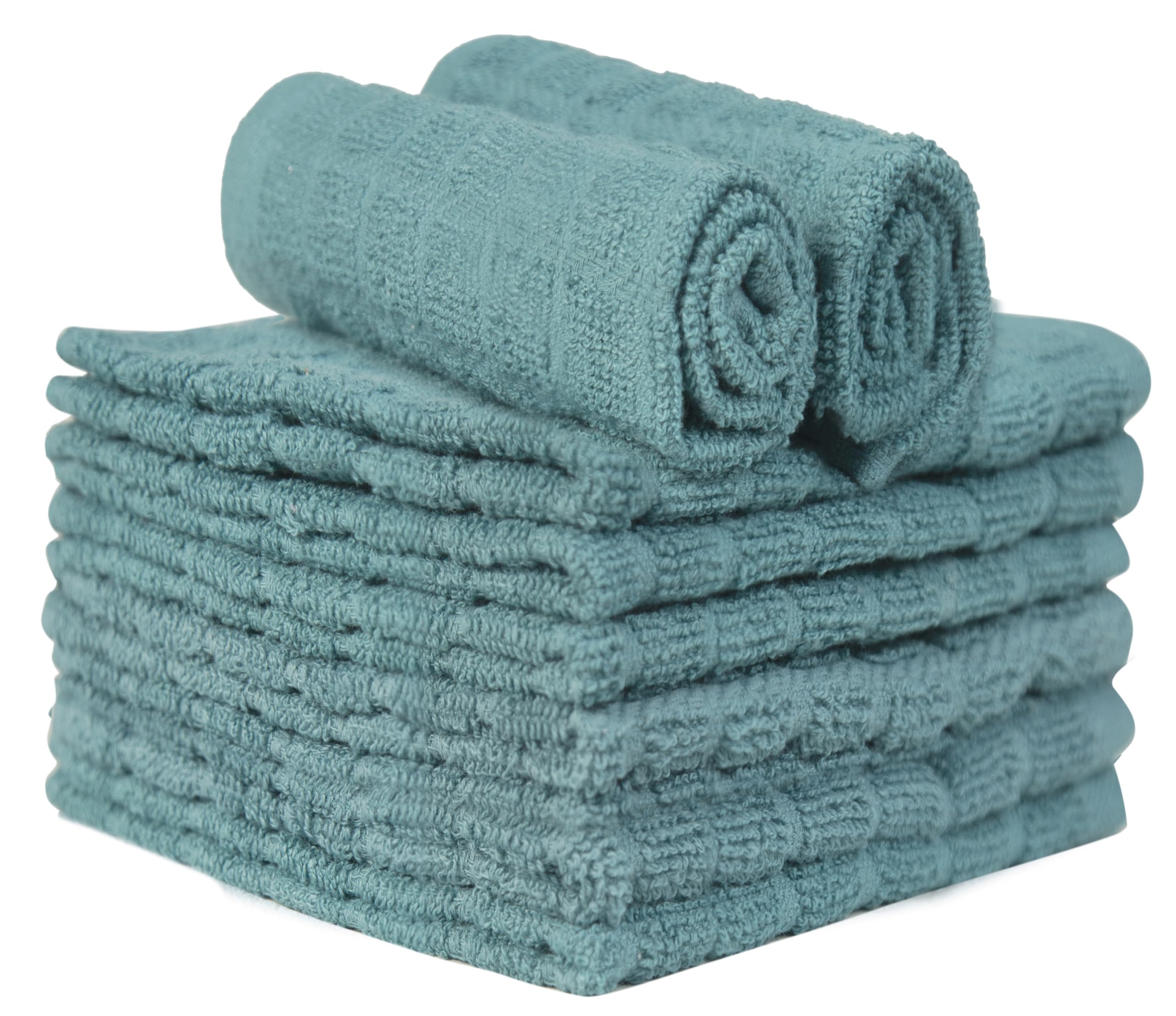 Bumble Towels in use for drying dishes and wiping spills on the counter