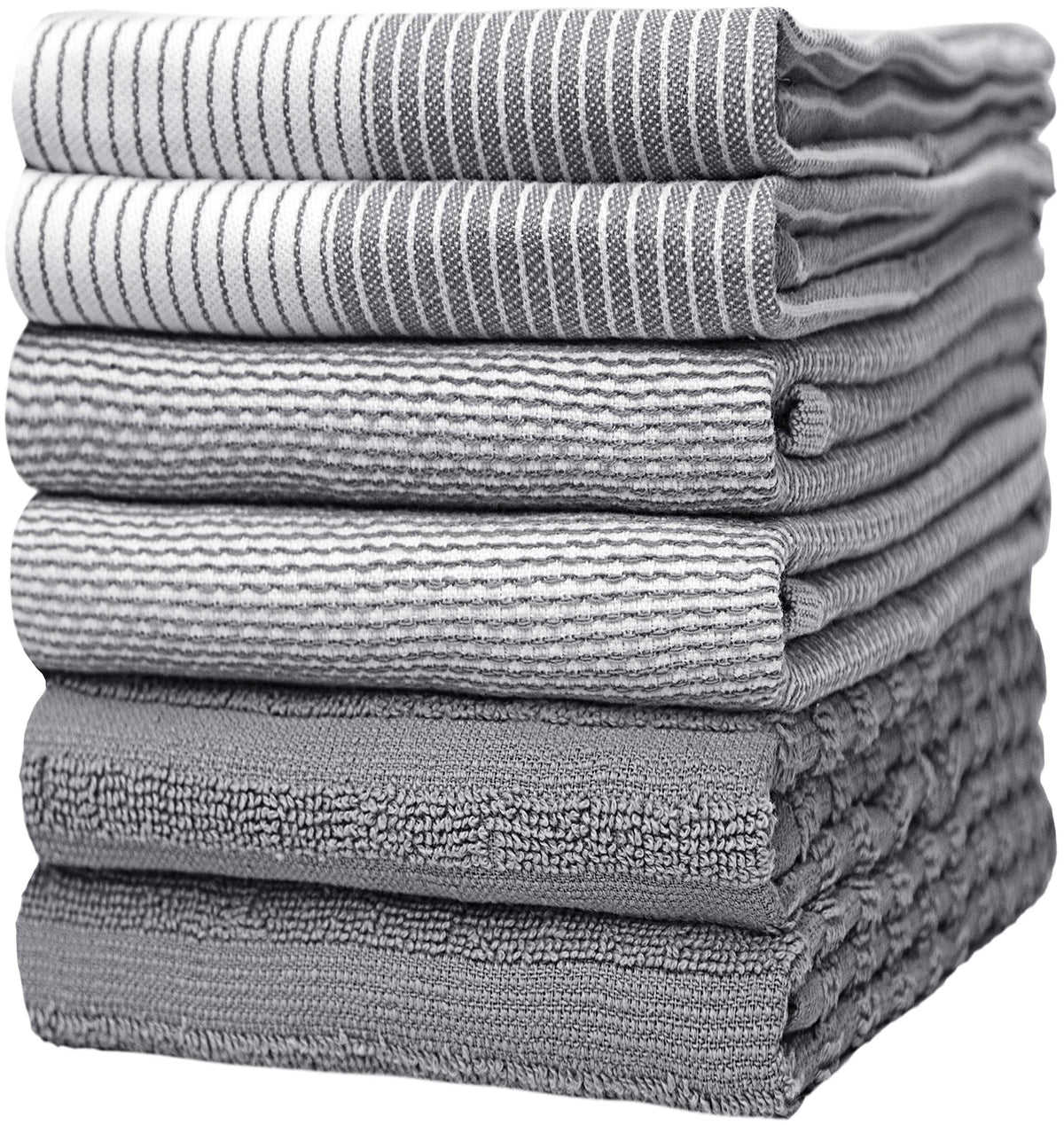 Bumble Towels premium kitchen towels with flat weave for quick drying dishes and counters.