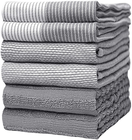 Bumble Towels premium kitchen towels with flat weave for quick drying dishes and counters.