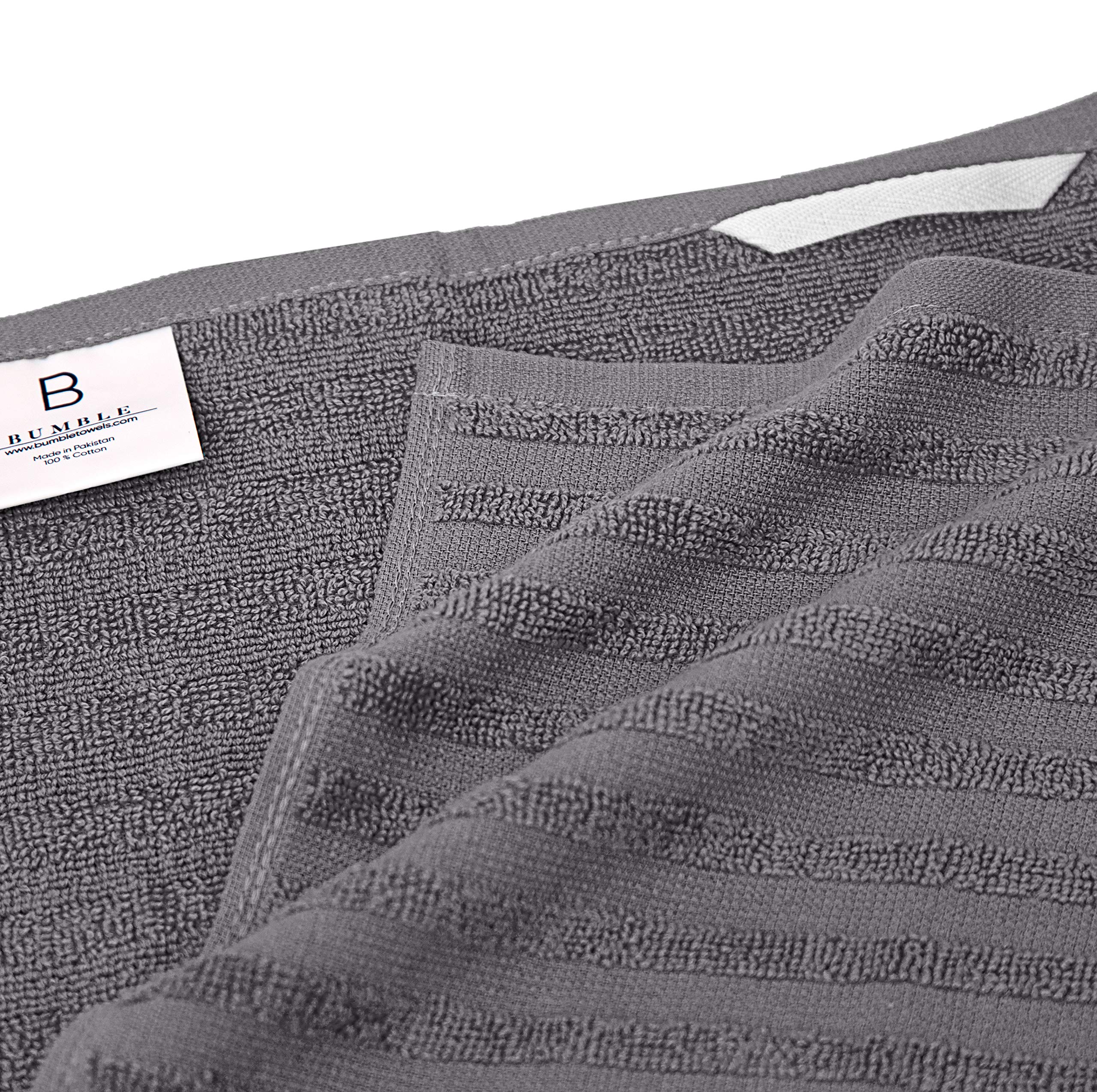 Bumble Towels hanging loop for easy storage on kitchen racks.