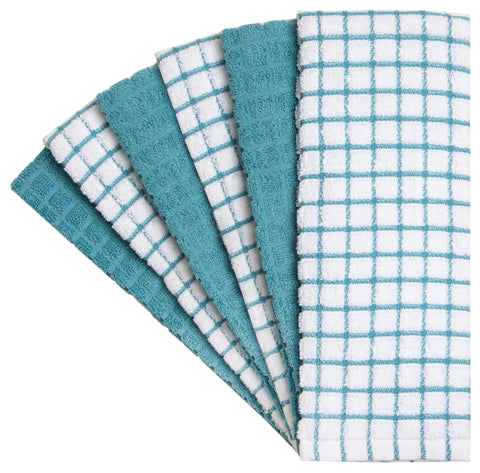 Bumble Towels six-pack pack-shot shows ample towels for daily kitchen tasks.