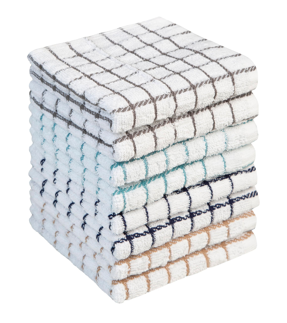 Bumble Towels premium dish towels 12x12 in an 8-pack for quick kitchen drying.