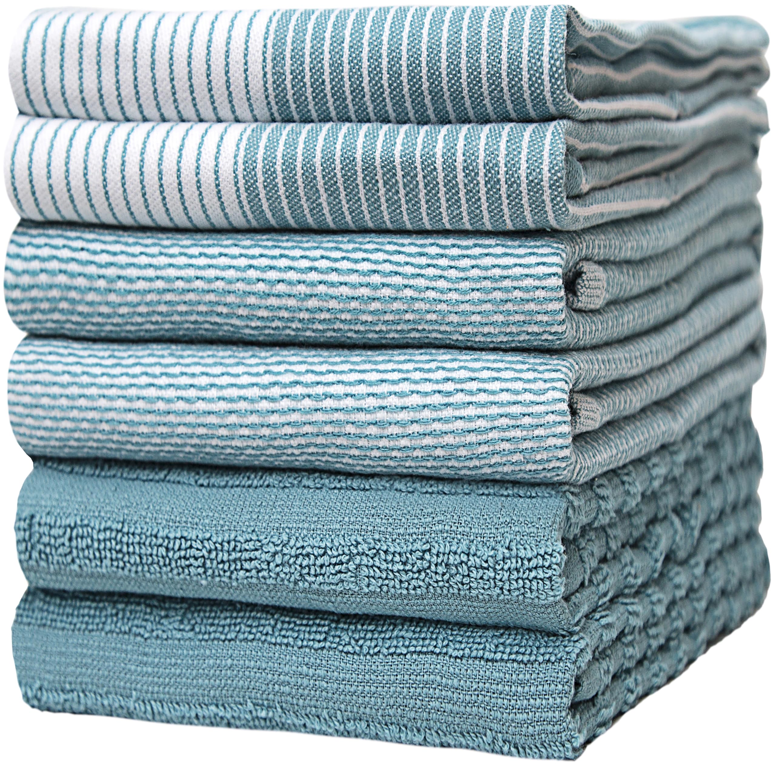 Bumble Towels Premium Kitchen Towel flat weave shown for quick absorption.