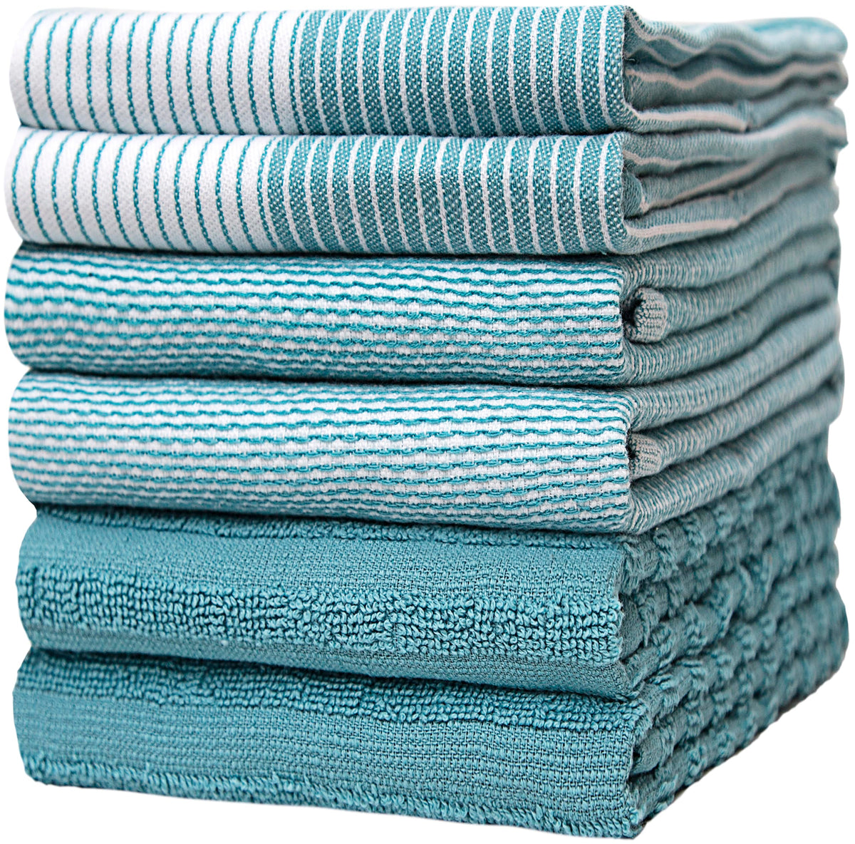 Bumble Towels Premium Kitchen Towel flat weave shown for quick absorption.