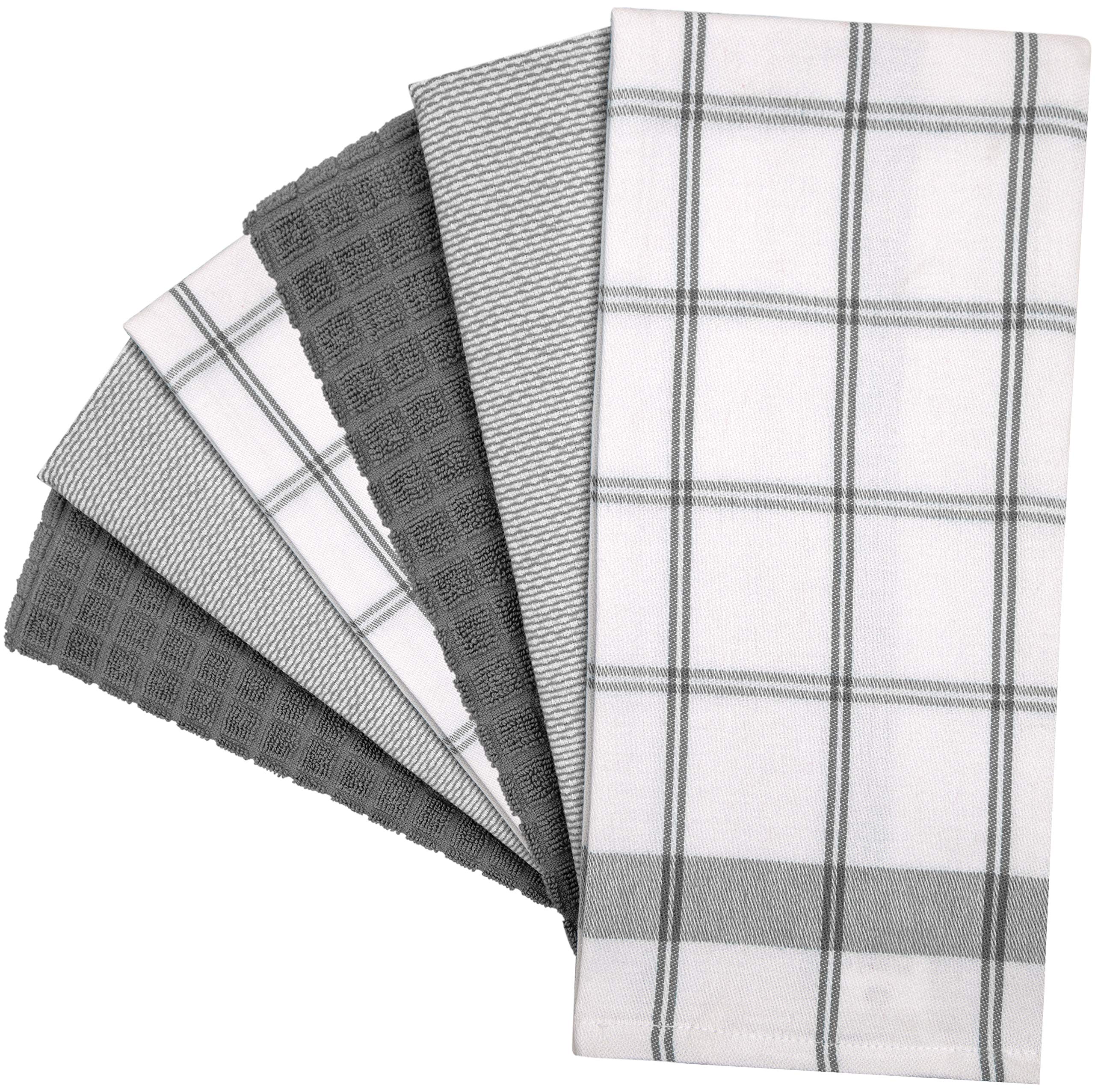 Bumble Towels grey check pattern adds style and practicality.