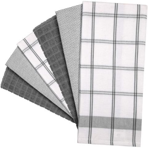 Bumble Towels grey check pattern adds style and practicality.