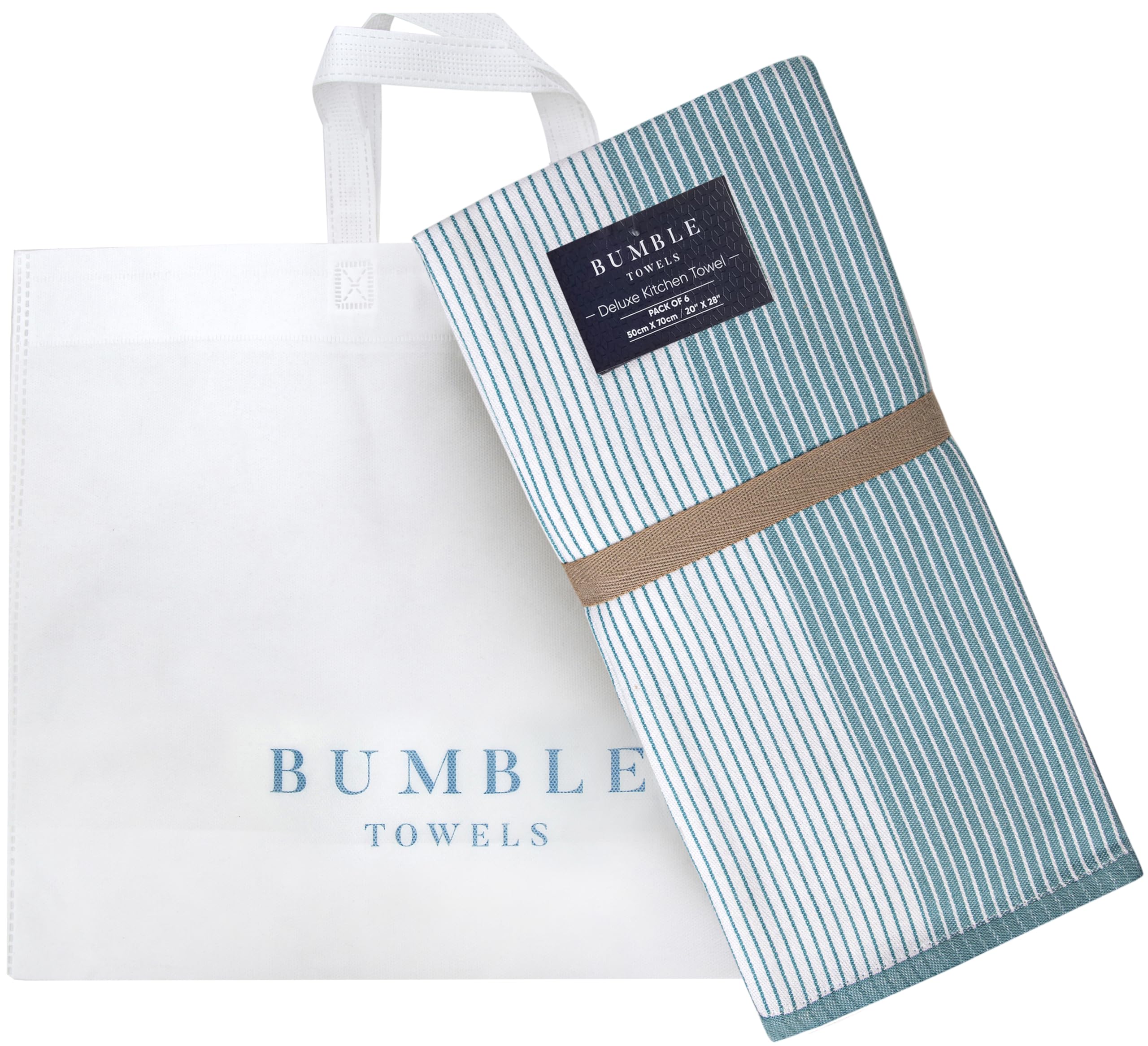 Elegant Bumble Towels tote bag included makes a practical gift.