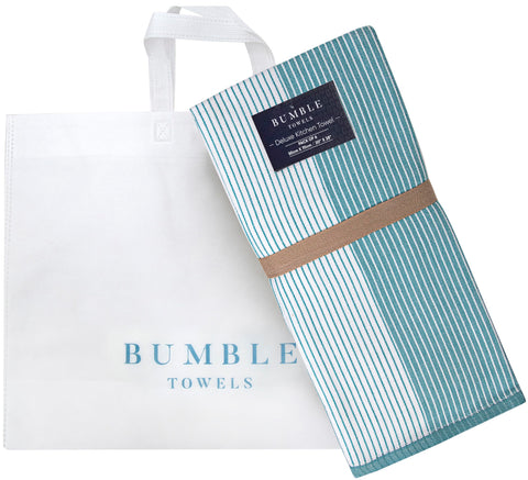 Elegant Bumble Towels tote bag included makes a practical gift.
