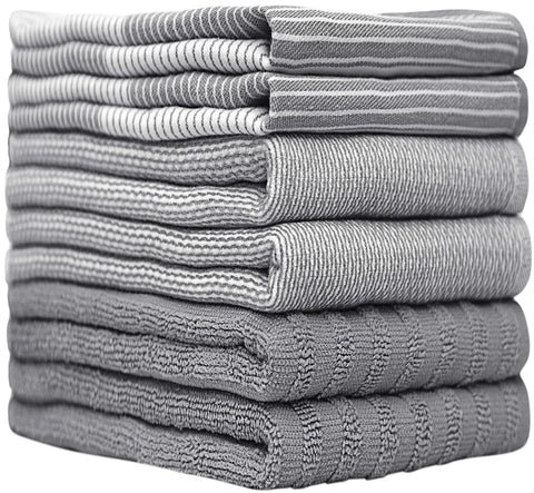 Bumble Towels premium kitchen towels terry texture for heavy absorbency on spills.