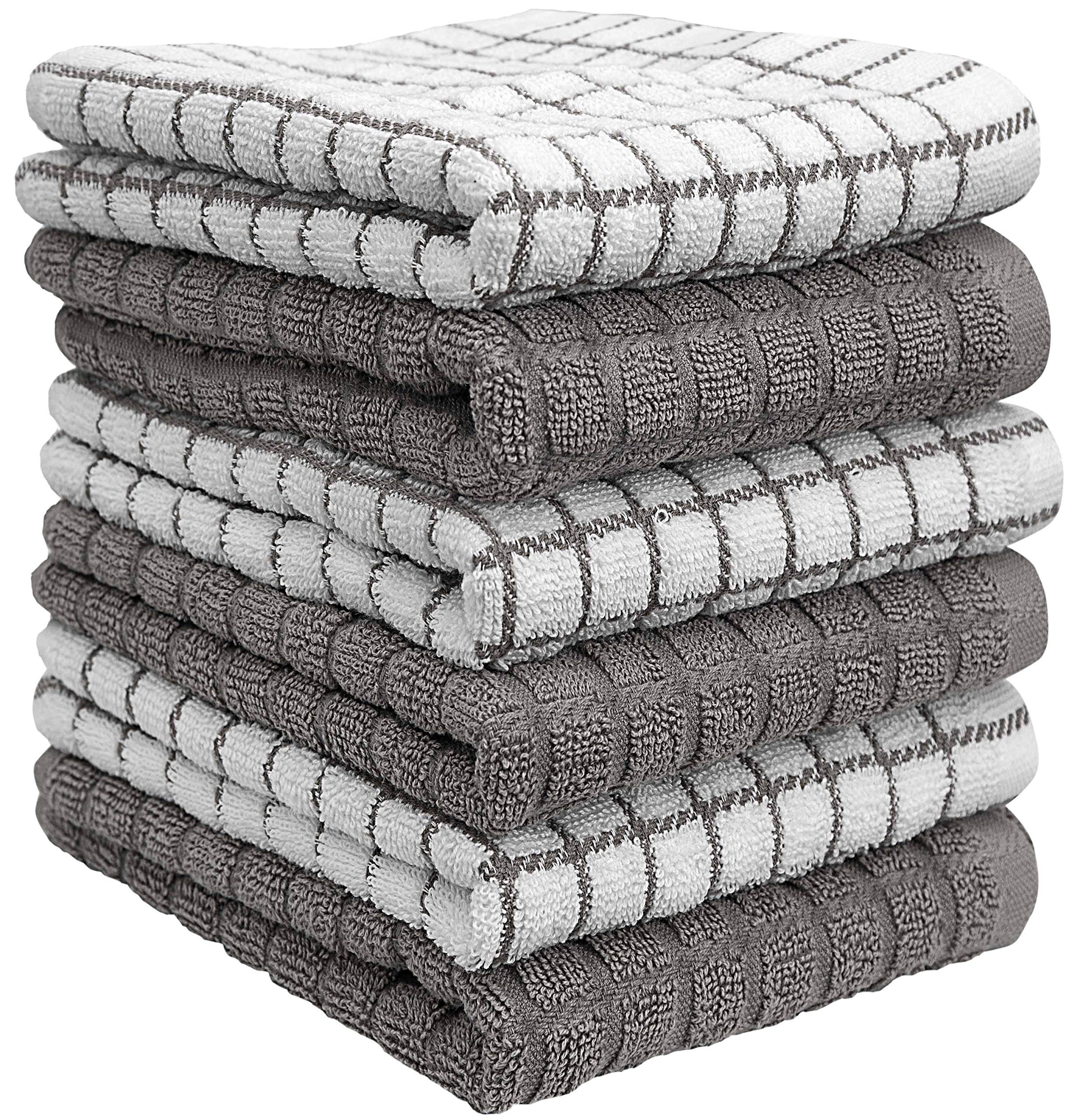 Included tote bag with Bumble Towels set in gray for on-the-go use.