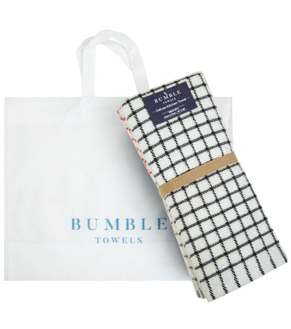 Bumble Towels with included tote bag for gifting and carrying
