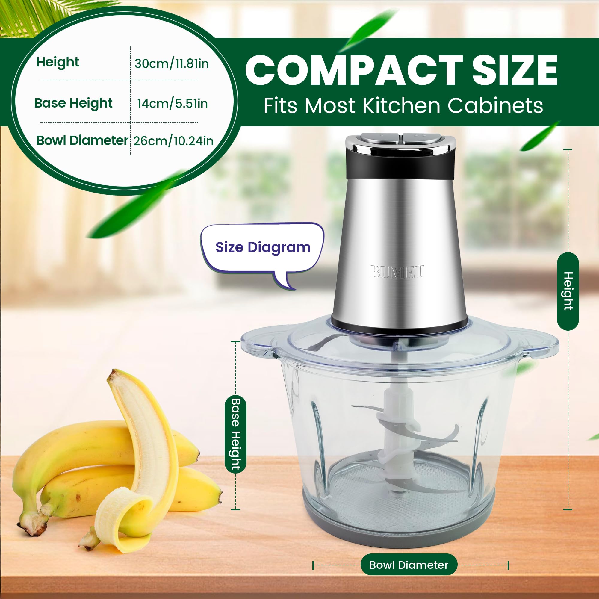 BUMET two 12-cup bowls enable versatile prep for large batches