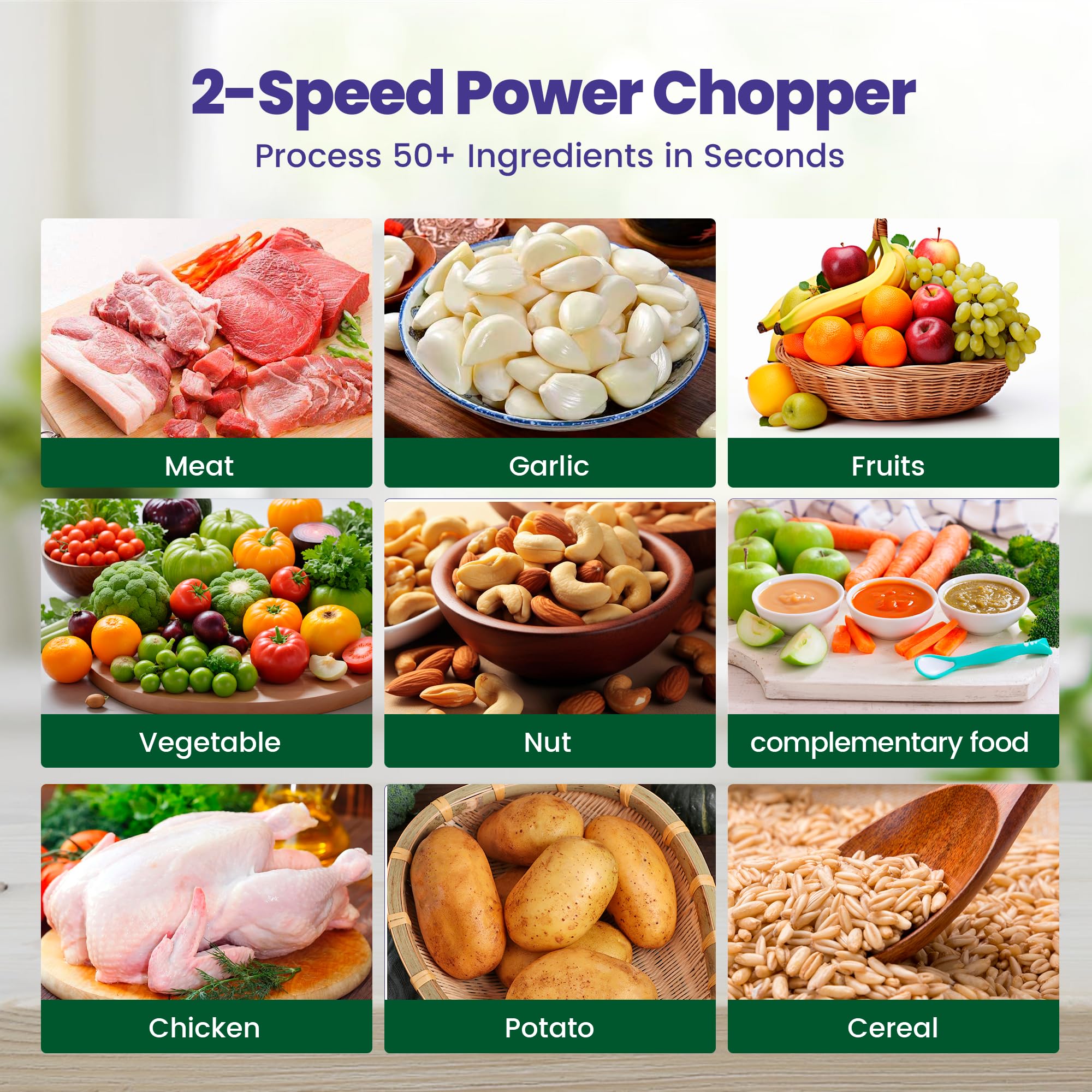 BUMET vegetable chopping and breadcrumb mixing for batch meals