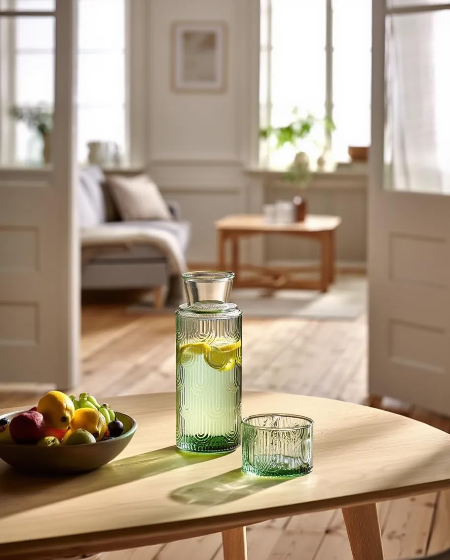 Buminee crystal-clear glass showcases drinks with dust protection.